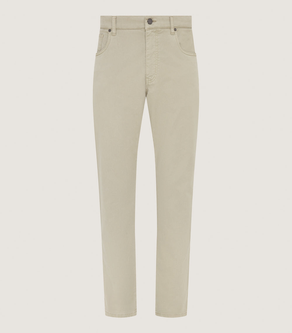 Men's Five Pocket Trouser in Stone