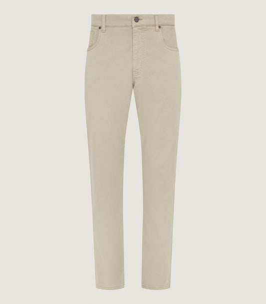 Men's Five Pocket Trouser in Stone