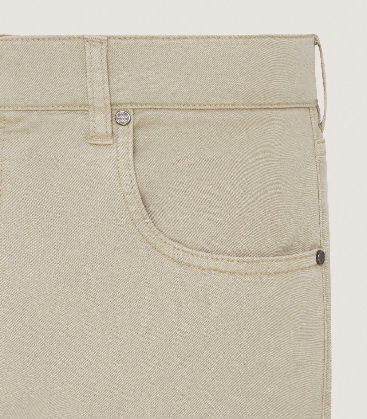 Men's Five Pocket Trouser in Stone