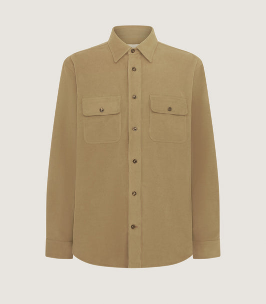 Men's Moleskin Double Pocket Shirt in Sage