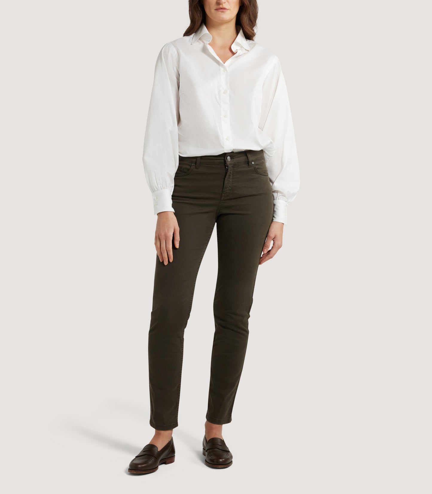 Women's Five Pocket Trouser in Loden