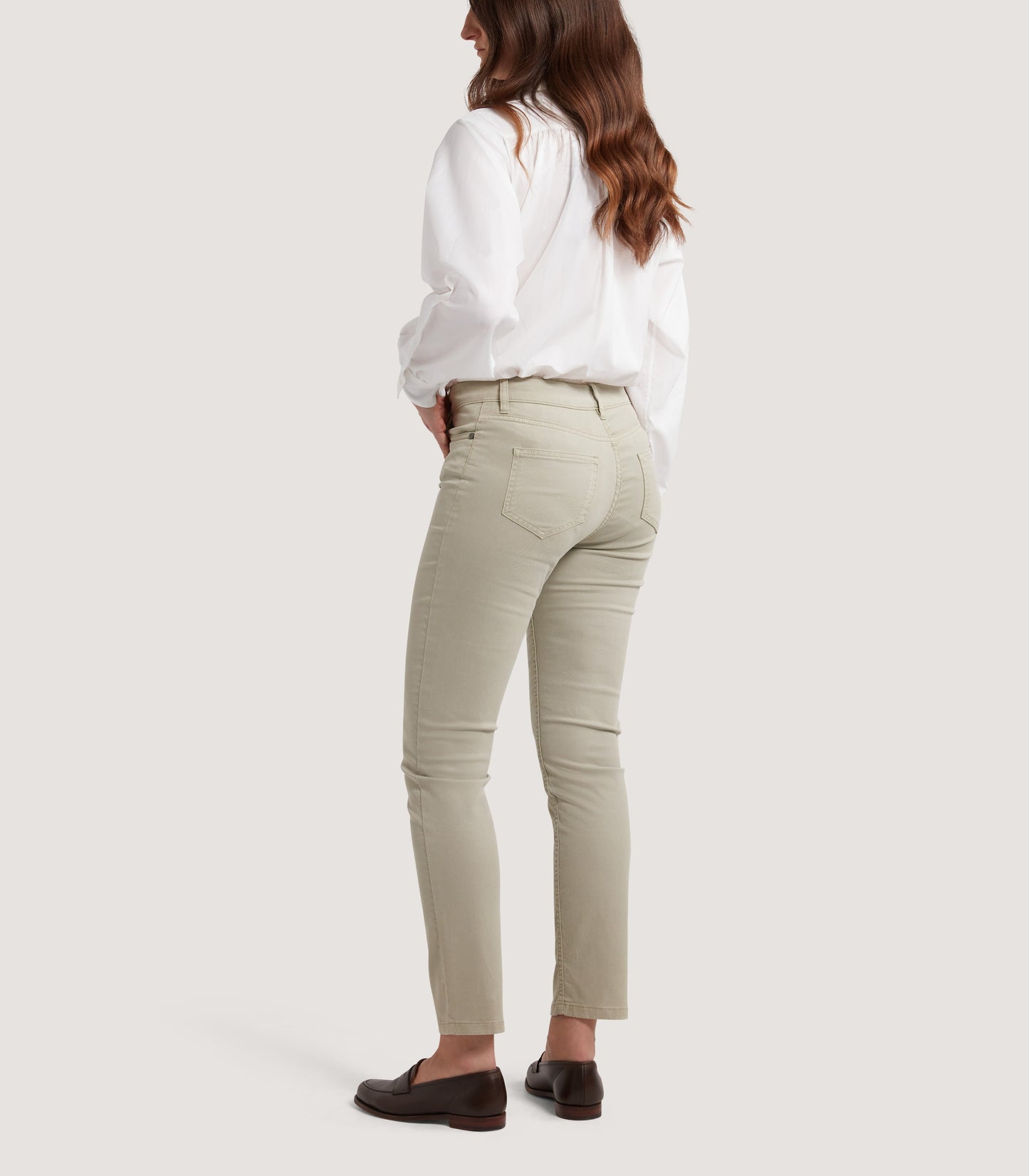 Women's Five Pocket Trouser in Stone