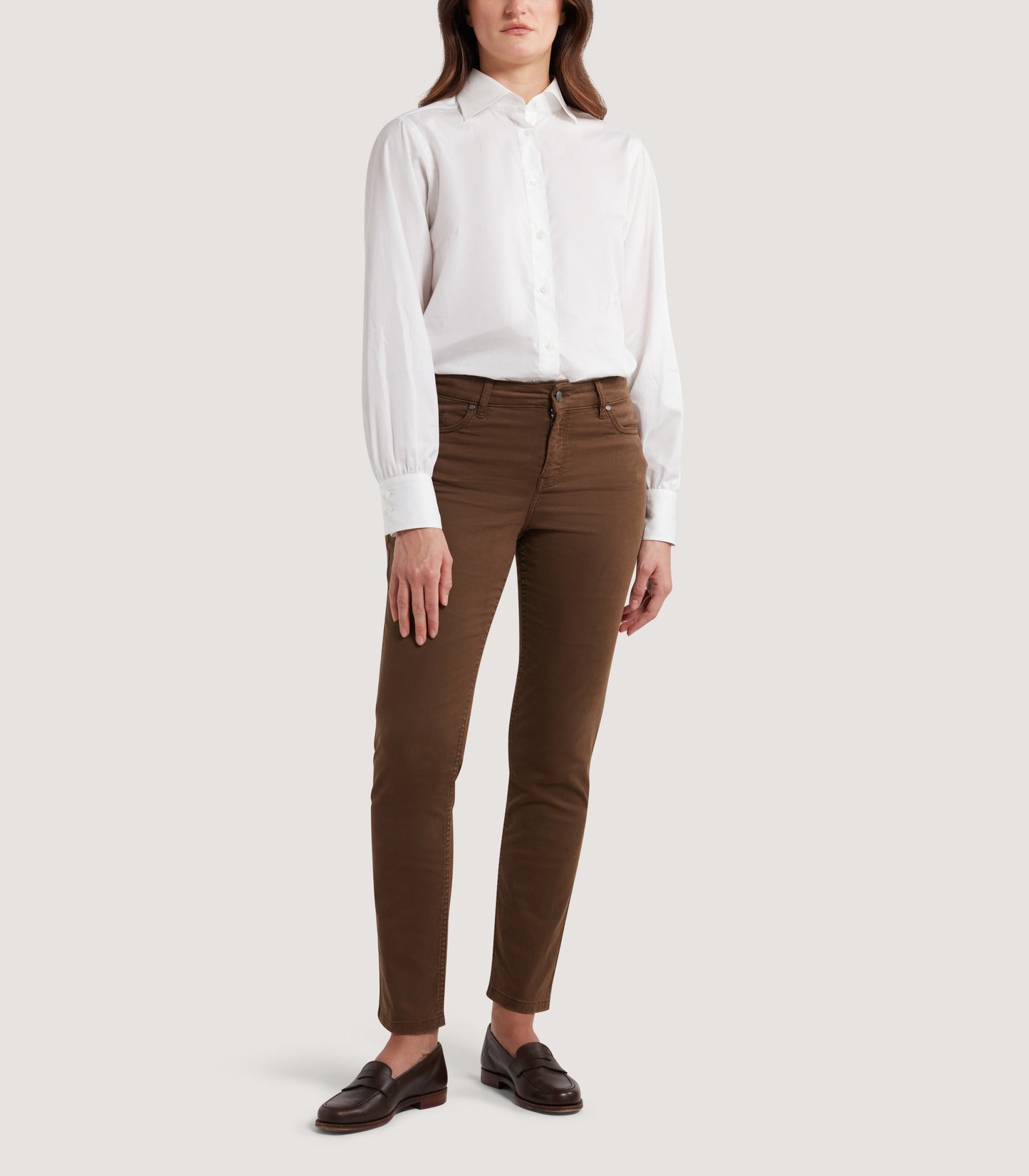 Women's Five Pocket Trouser in Walnut