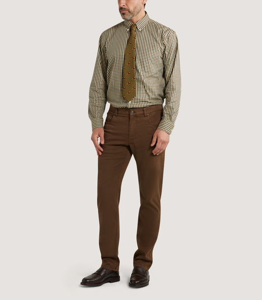 Men's Five Pocket Trouser in Walnut