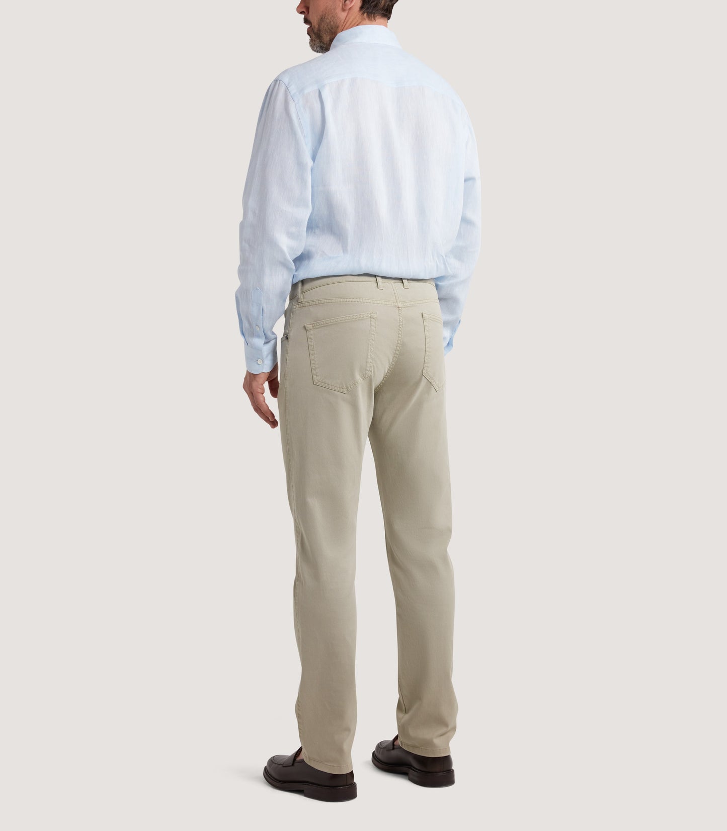 Men's Five Pocket Trouser in Stone