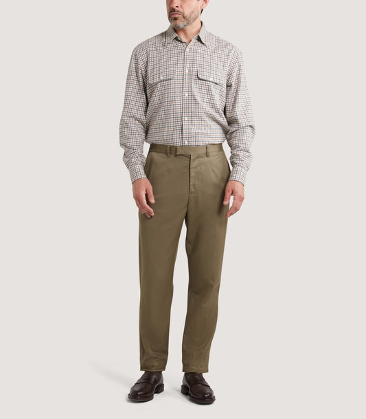 Men's Performance Twill Chino in Flax