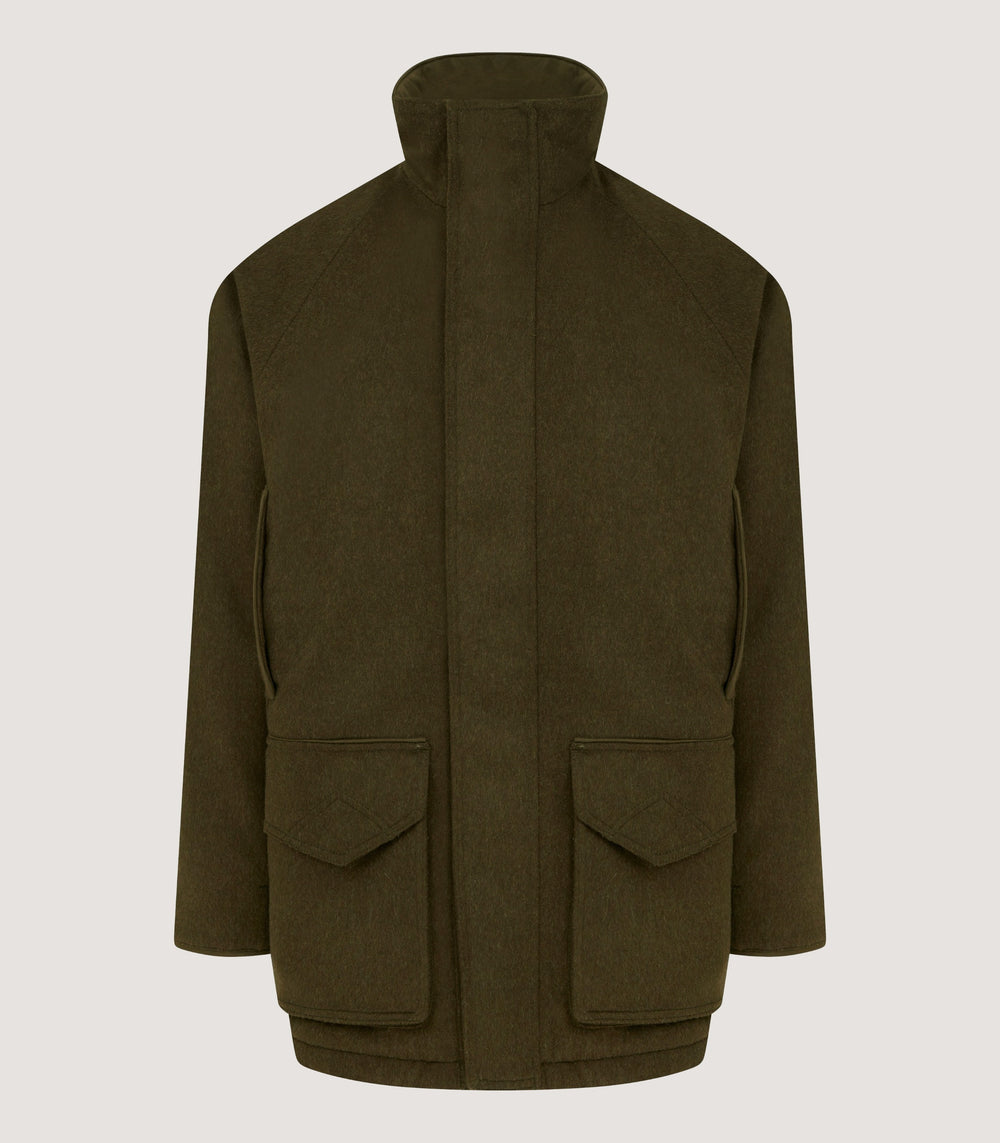 Men's Raglan Field Coat in Loden