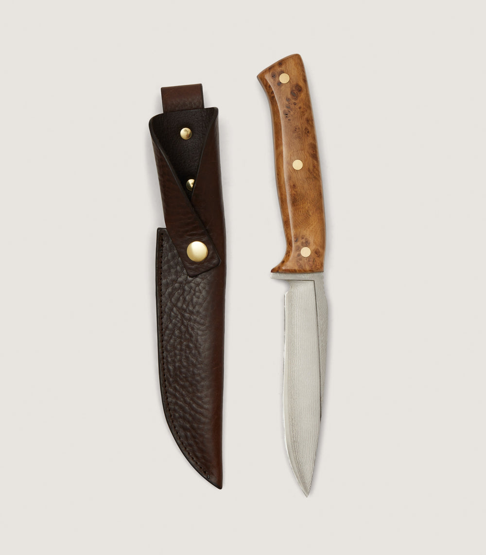 Coldharbour Hunter Knife - 5 inch In Burr Oak