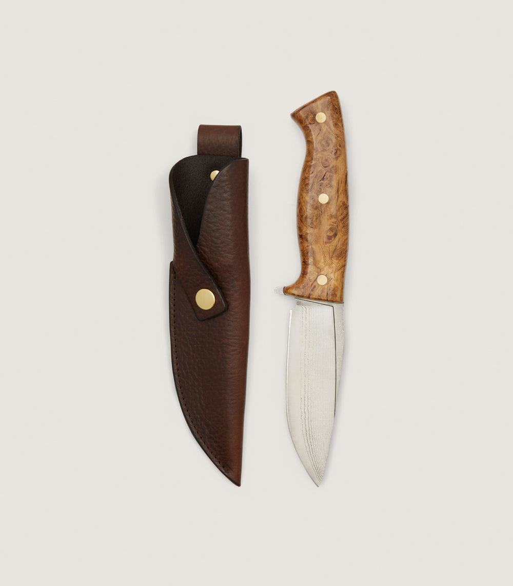 Flagstaff Hunter Knife - 4 inch In Burr Oak