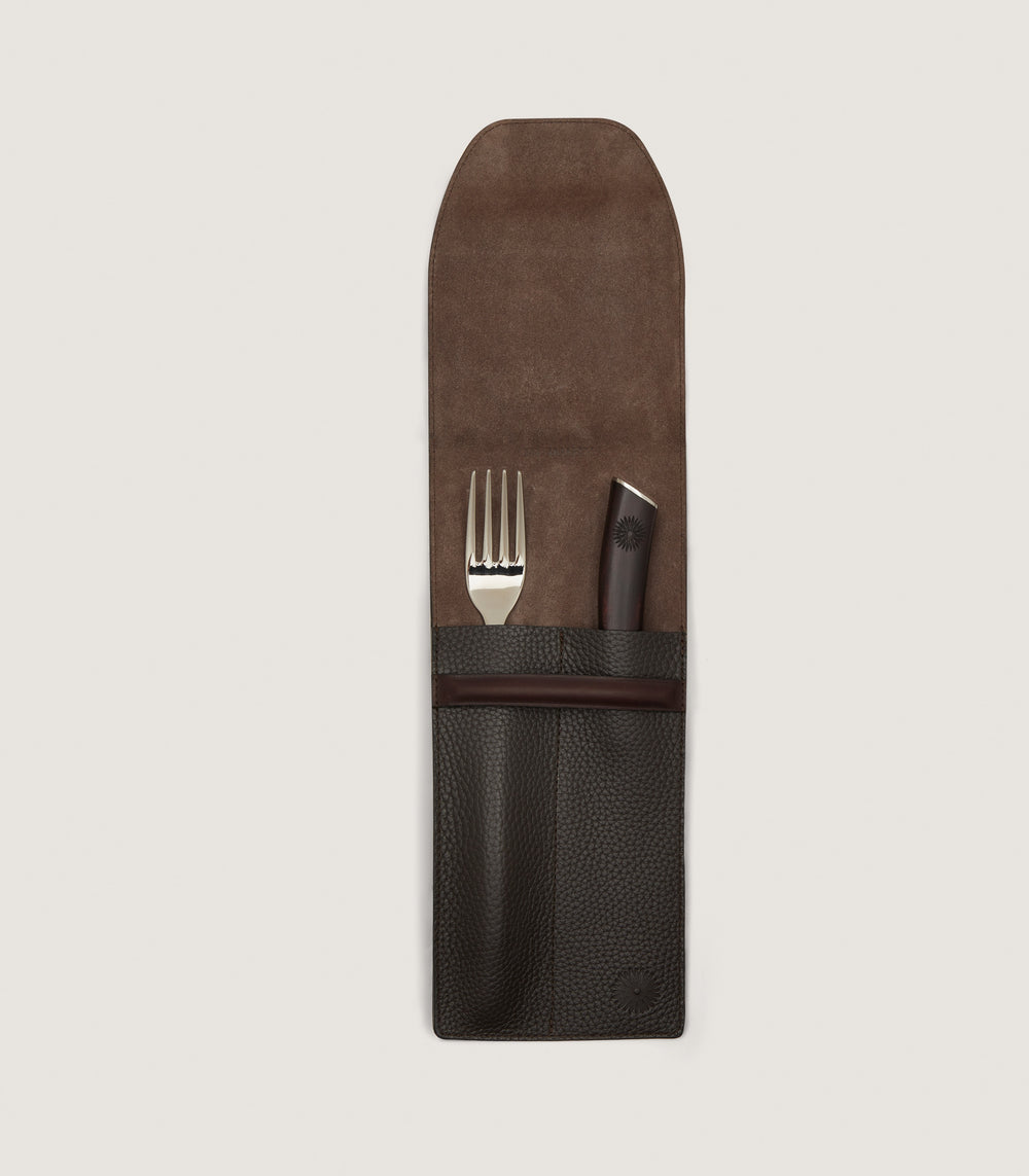 Cutlery Set in Dark Brown