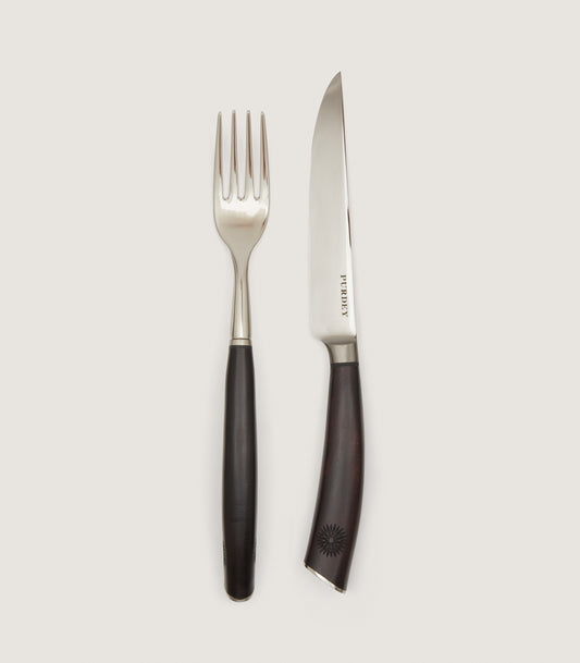 Cutlery Set in Dark Brown