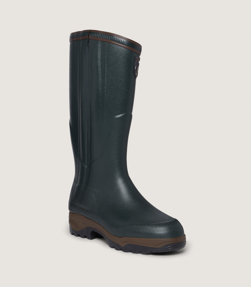 Men's Aigle Parcours II Zip Boots in Bronze Green