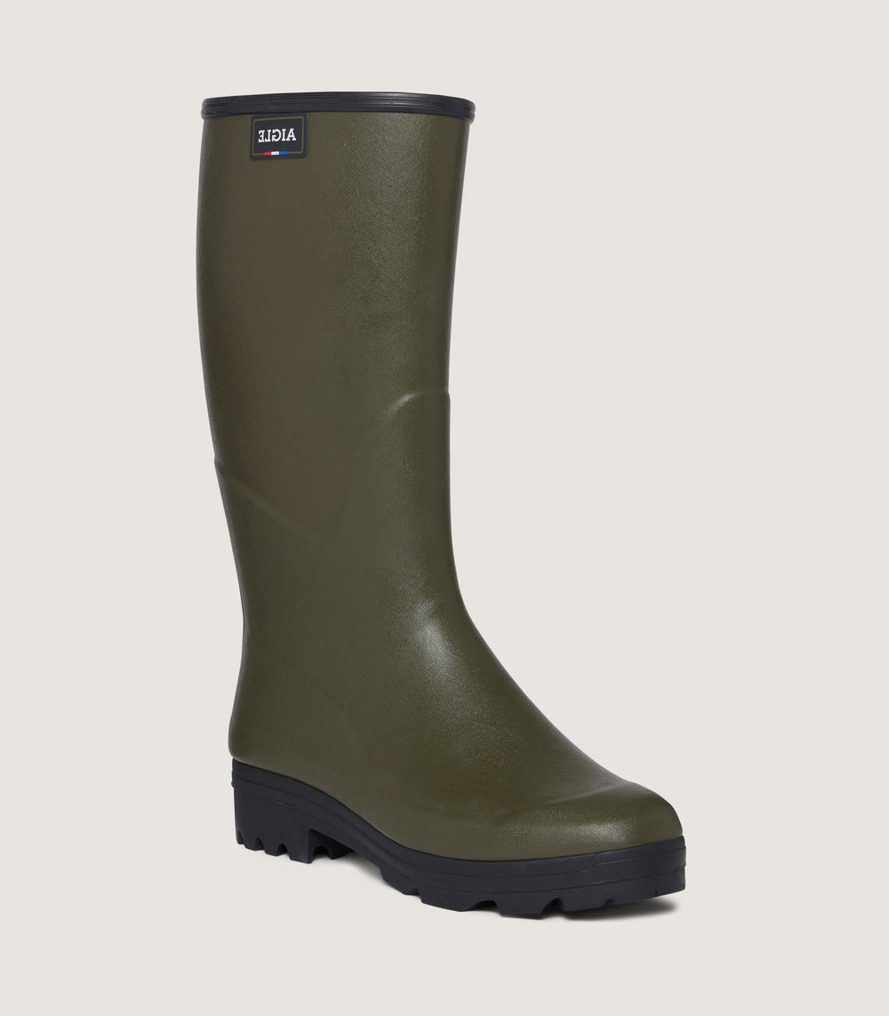 Aigle Chambord Neo Mesh Boots in Khaki Green