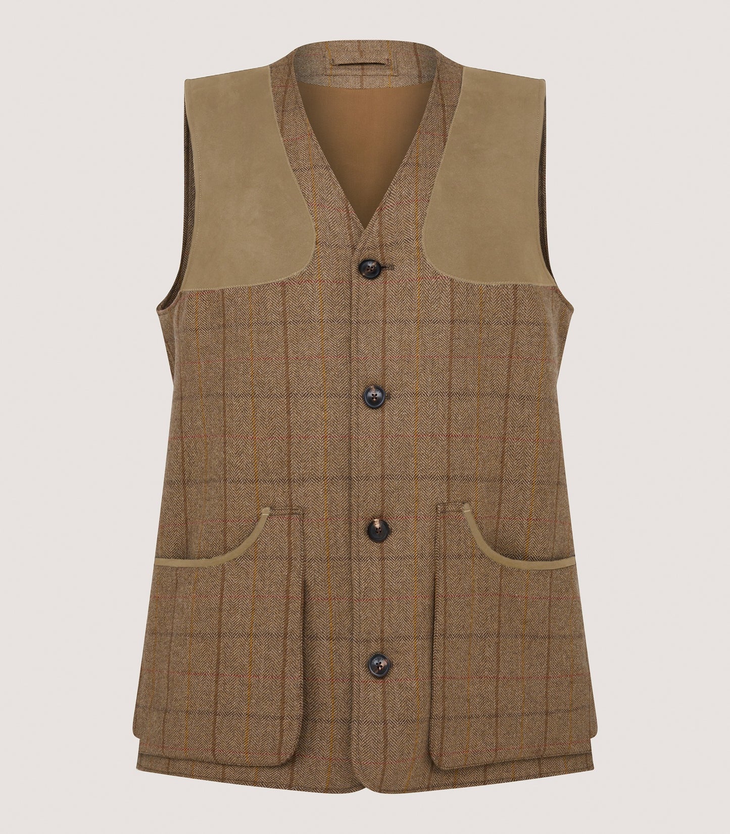 Men's Tweed Sporting Vest in Morar