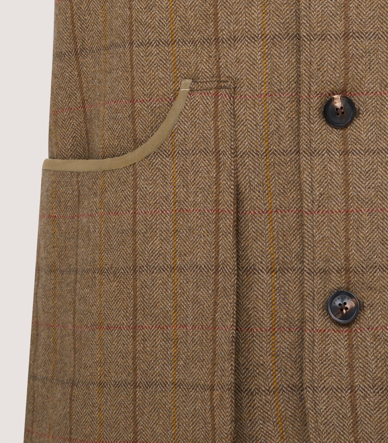 Men's Tweed Sporting Vest in Morar