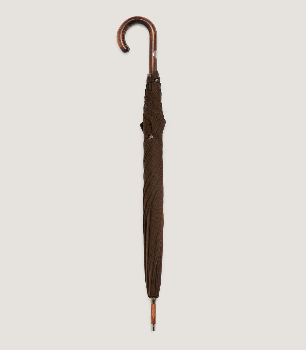 Solid Tiger Maple Stick Umbrella in Forest