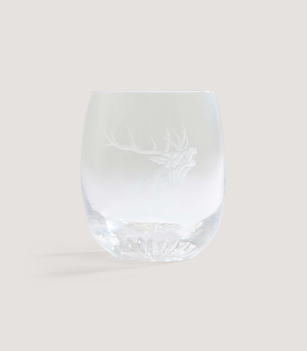 Copper Wheel Engraved Macnab Challenge Red Stag Crystal Tumbler