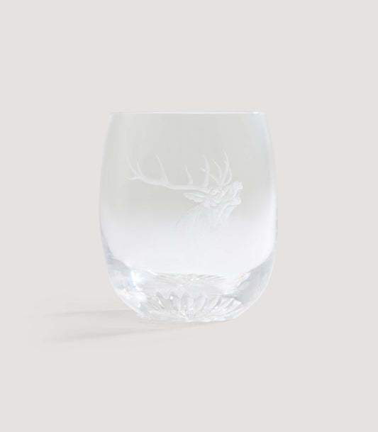 Copper Wheel Engraved Macnab Challenge Red Stag Crystal Tumbler