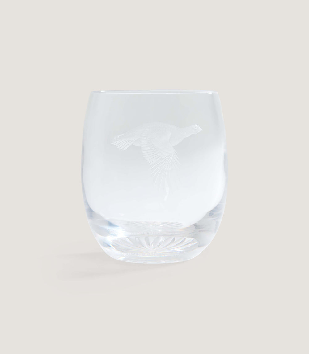 Copper Wheel Engraved Macnab Challenge Grouse Crystal Tumbler