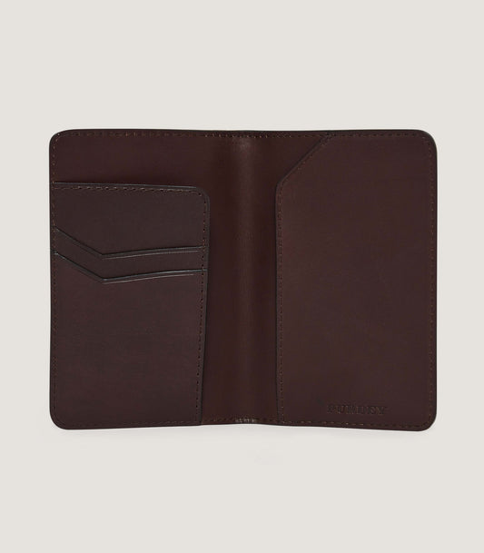 Featherburst Passport Holder in Cognac