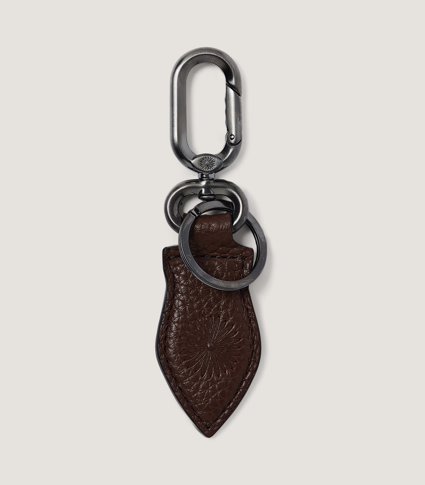 Featherburst Keyring in Cognac