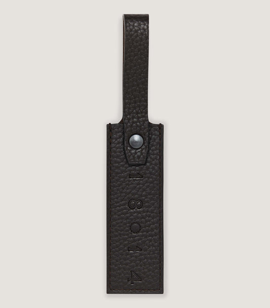 Luggage Tag in Dark Brown