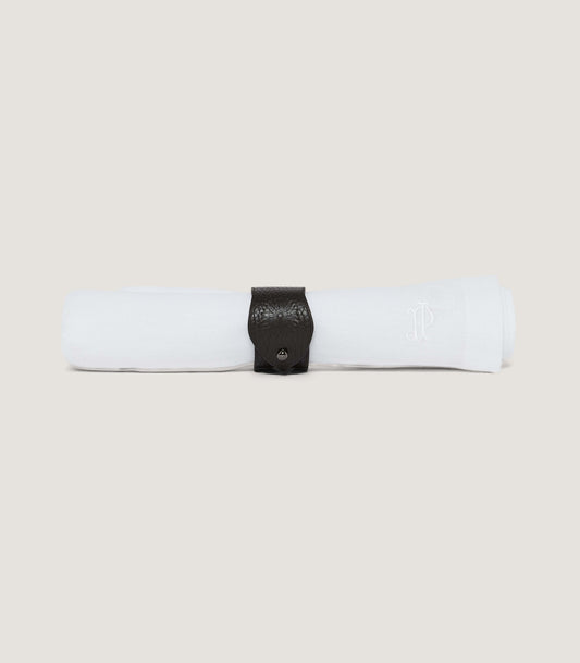 Leather Napkin Ring in Dark Brown