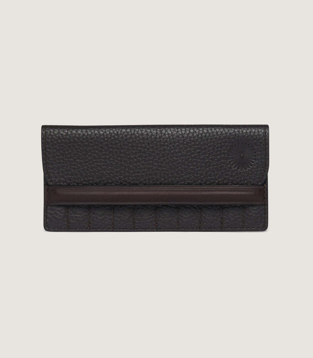 Featherburst Traditional Wallet Position Finder in Dark Brown