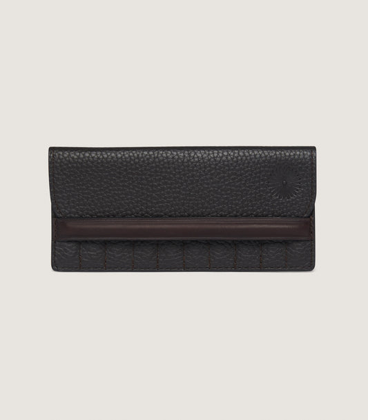 Featherburst Traditional Wallet Position Finder in Dark Brown