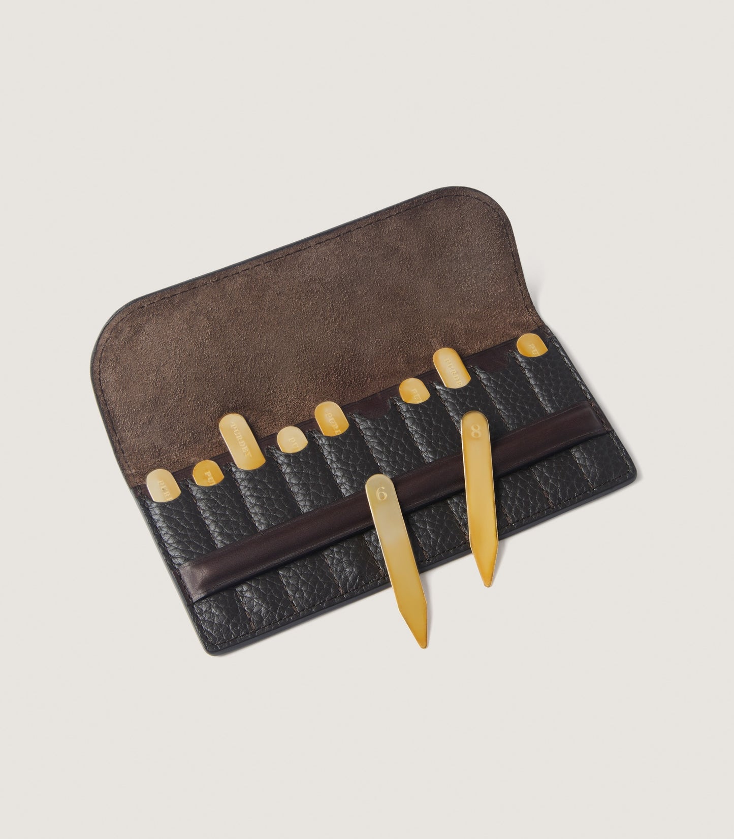 Featherburst Traditional Wallet Position Finder in Dark Brown