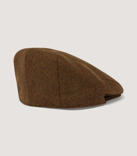 Litton Short Peak Tweed Cap In Audley