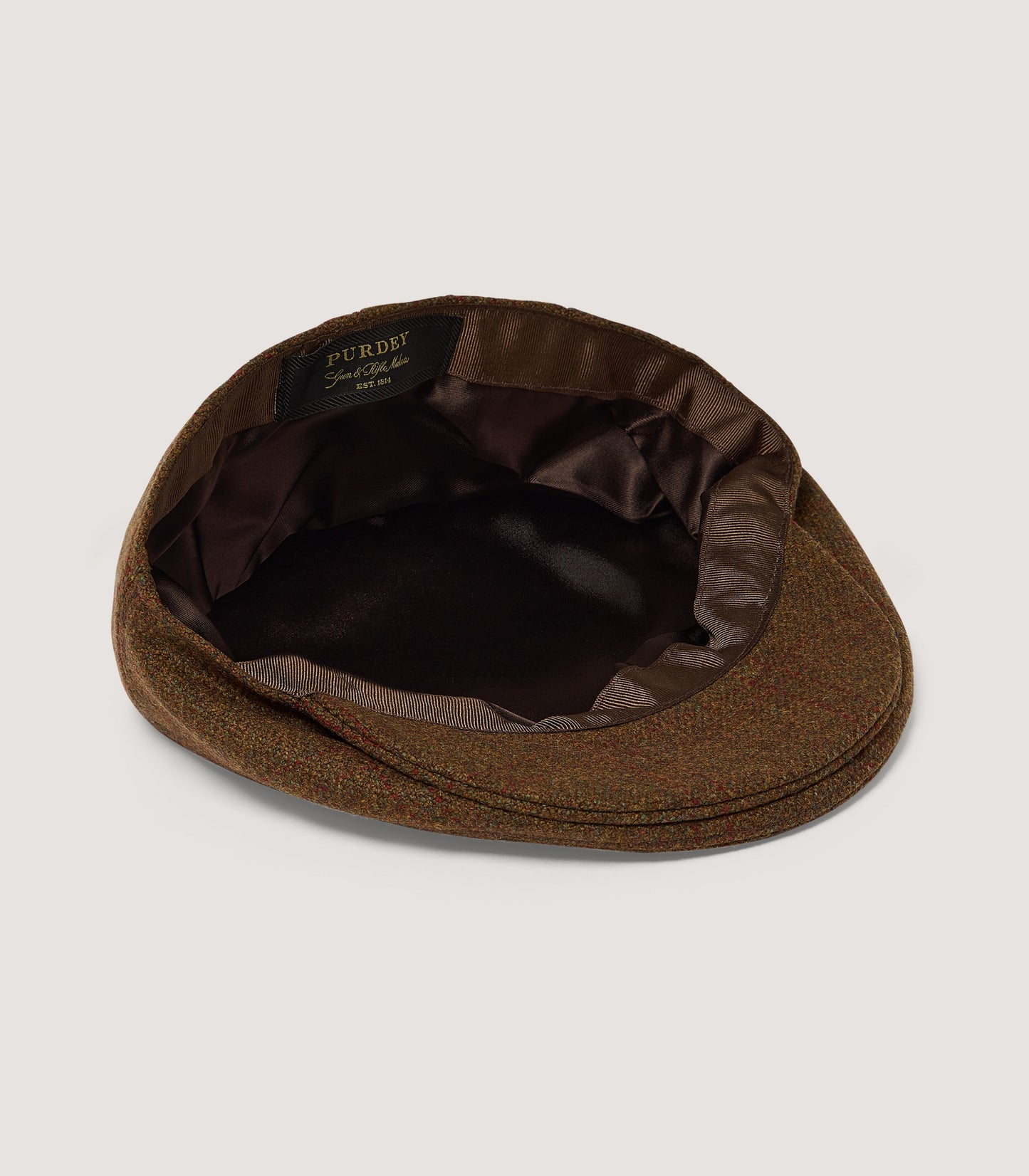 Litton Short Peak Tweed Cap In Audley