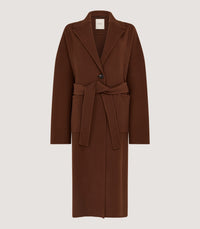 Women's Portman Coat In Dark Umber