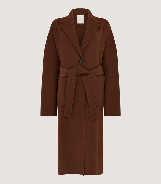 Women's Portman Coat In Dark Umber