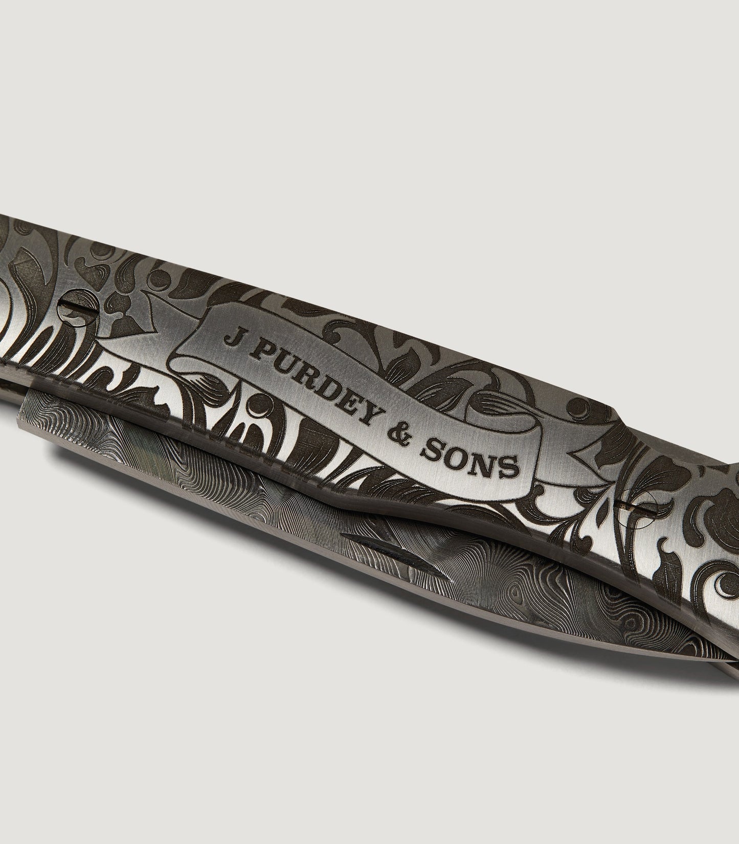 Large Rose & Scroll Folding Knife - Limited 5 Pieces