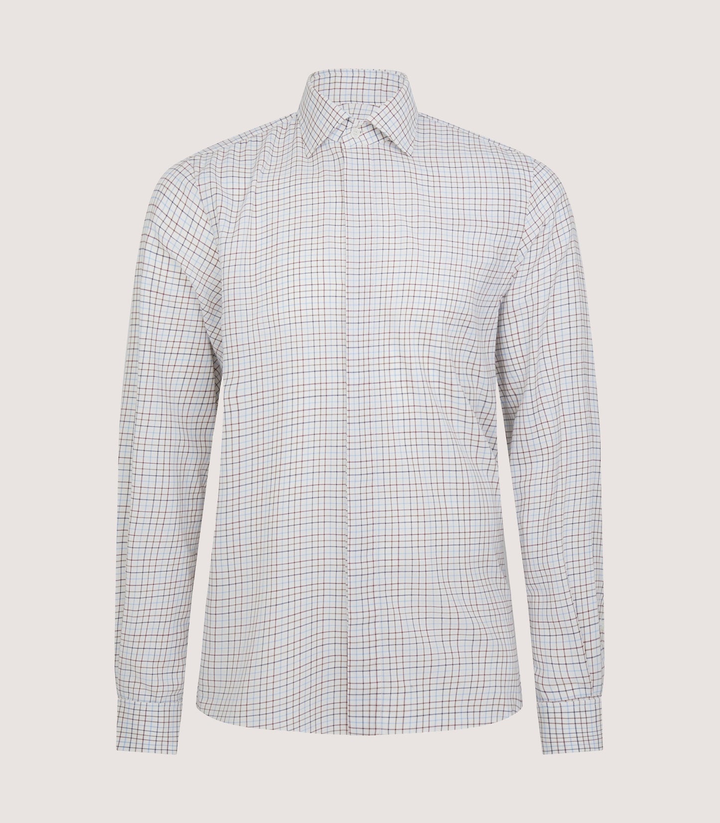 Men's Summer Sporting Half Tattersall Double Cuff Shirt