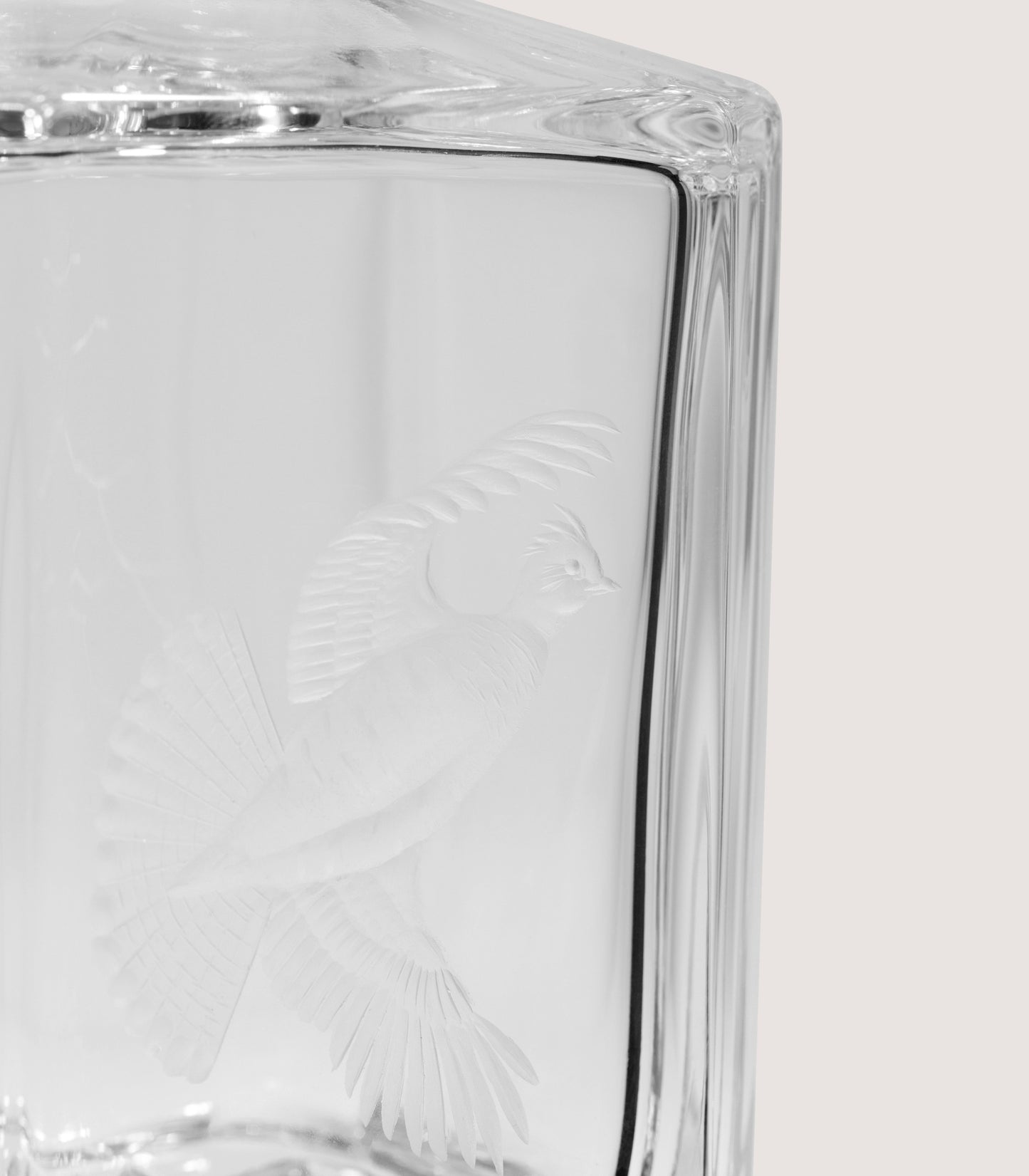 Crystal Decanter - Ruffed Grouse