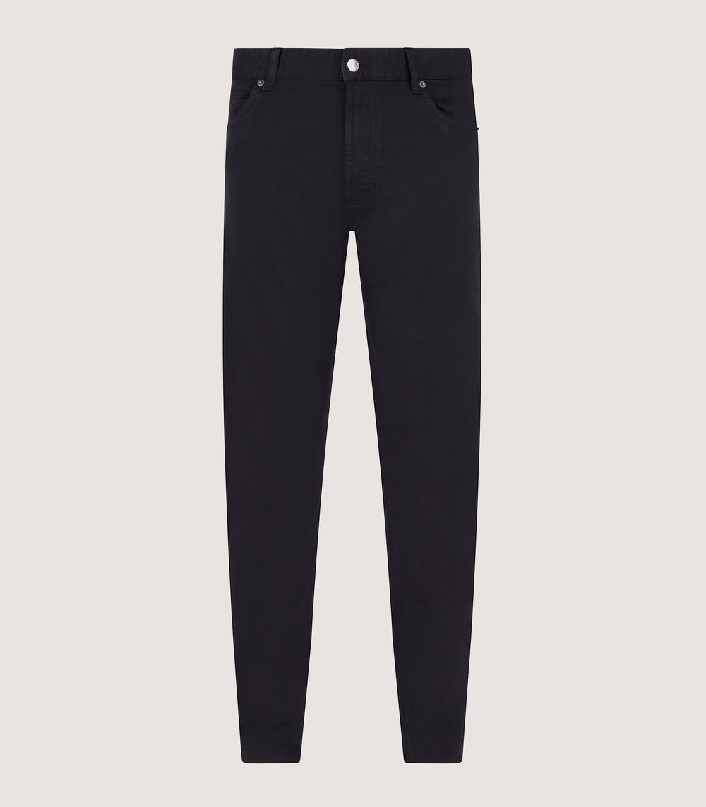 Men's Heavy Cotton Trousers In Navy