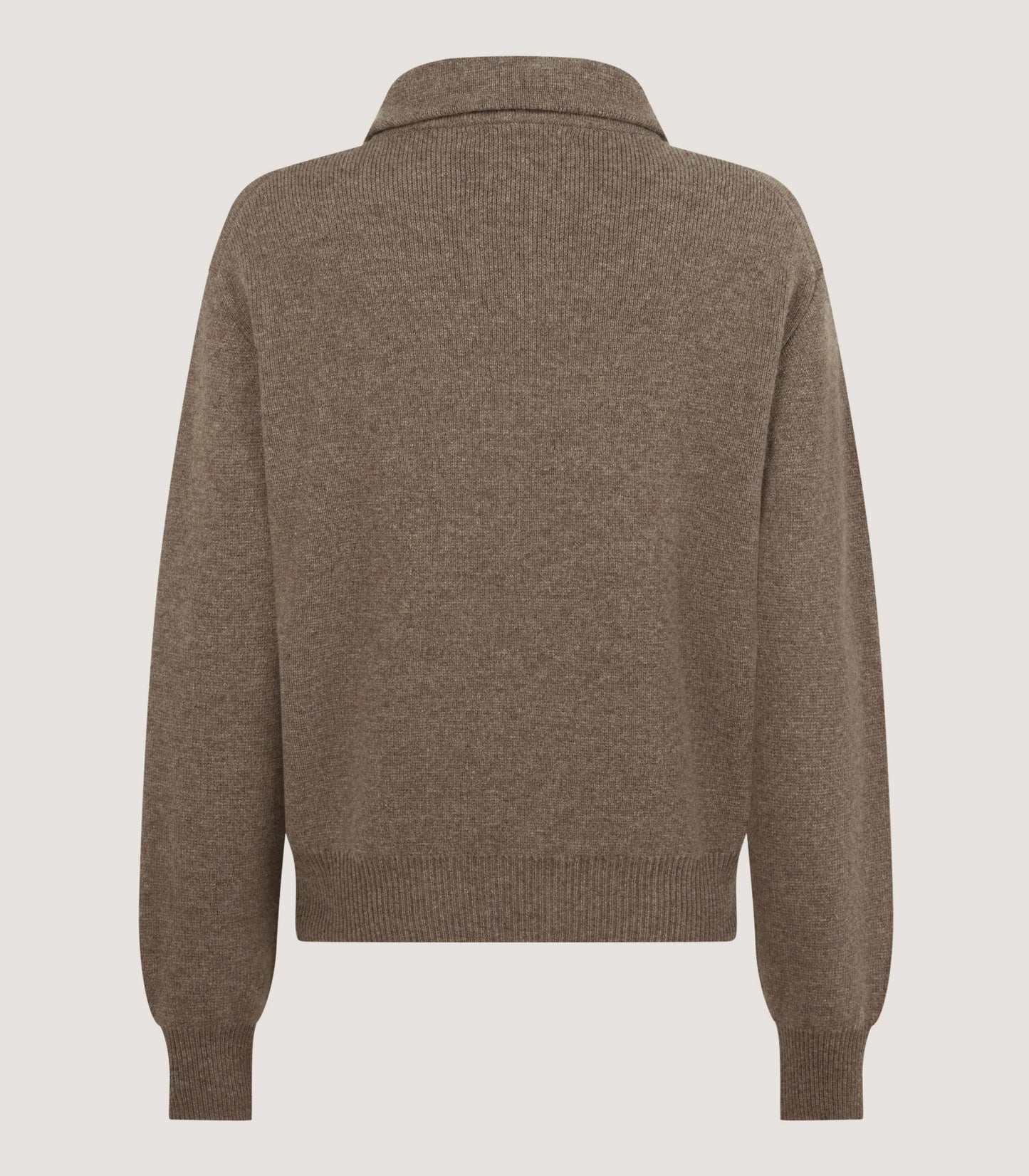 Women's Berkeley Shirt Collar Sweater in Taupe