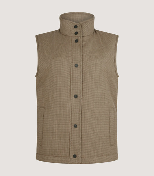 Women's Eccleston Padded Gilet in Peppercorn