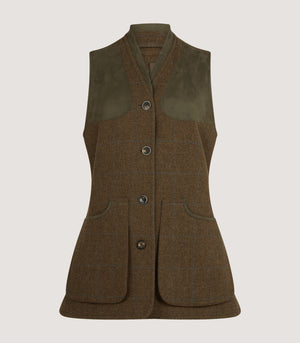 Women's Tweed Shooting Vest in Oakley