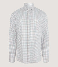 Women's Tattersall Shooting Shirt in Canvas Blue