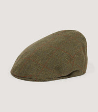 Litton Short Peak Tweed Cap in Alum