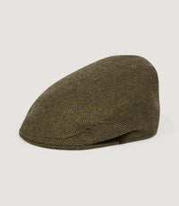 Litton Cashmere Tweed Short Peak Cap in Dinmore