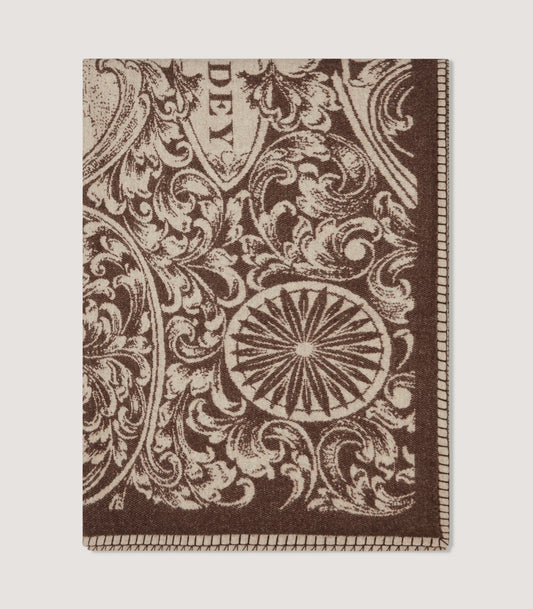 Rose and Scroll Landscape Blanket