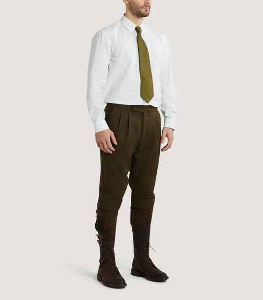 Men's Tweed Shooting Two Pleat Breek With Storm Cuff in Zetland