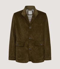 Men's Petersham Corduroy Teba Jacket in Olive