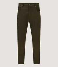 Men's Five Pocket Trousers in Forest Green