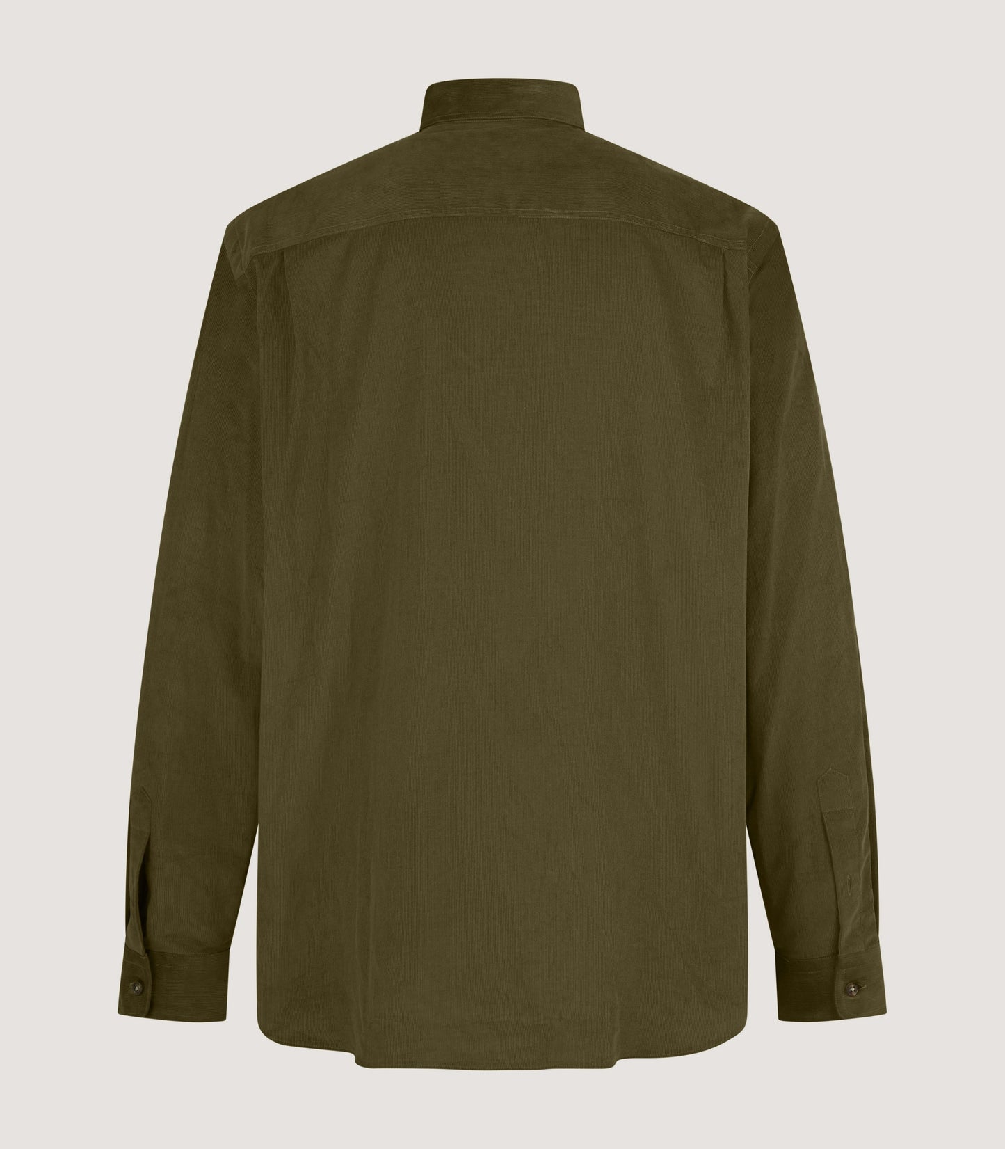 Men's Cotton Double Pocket Shirt in Moss