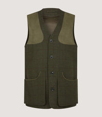 Men's Tweed Shooting Vest in Alum